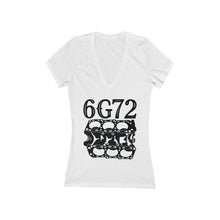 Load image into Gallery viewer, Women's Jersey Short Sleeve Deep V-Neck Tee