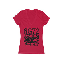 Load image into Gallery viewer, Women's Jersey Short Sleeve Deep V-Neck Tee