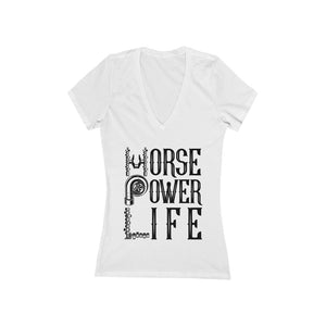 Women's Jersey Short Sleeve Deep V-Neck Tee