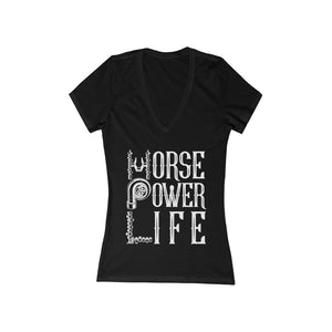 Women's Jersey Short Sleeve Deep V-Neck Tee