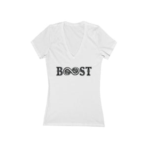 Women's Jersey Short Sleeve Deep V-Neck Tee